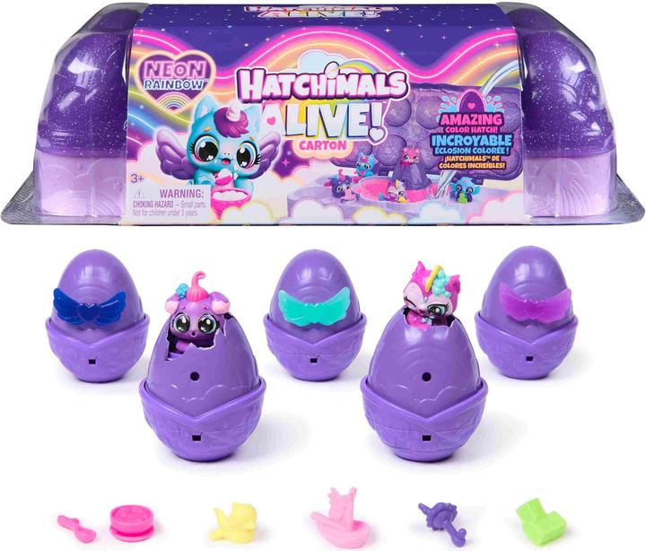 Hatchimals EGG COL Neon Rainbow Carton GML