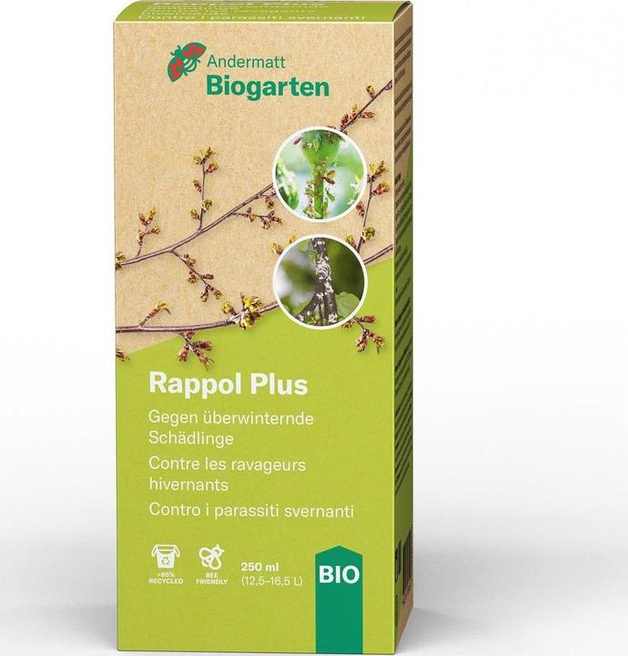 Produktbild Andermatt Biogarten Rappol Plus (Buchsbaumblattfloh, Thripse, Spinnmilben, Birnblattsauger, Weissen Fliegen, Zikaden und Blattwanzen, Schildläuse)