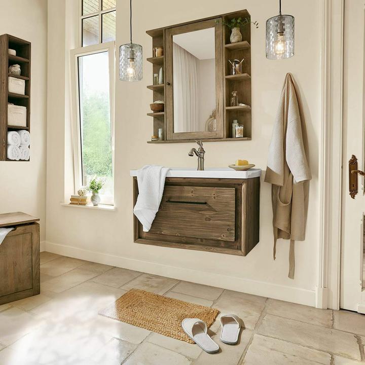 Produktbild Loberon Waschtisch Greenhaven weiss/braun