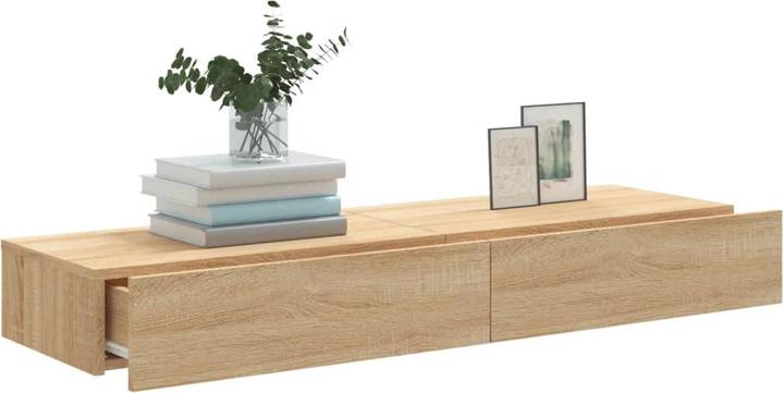 Immagine prodotto VidaXL TV Schrank mit LED-Leuchten Fernsehschrank Lowboard 2 Stk. Sonoma-Eiche