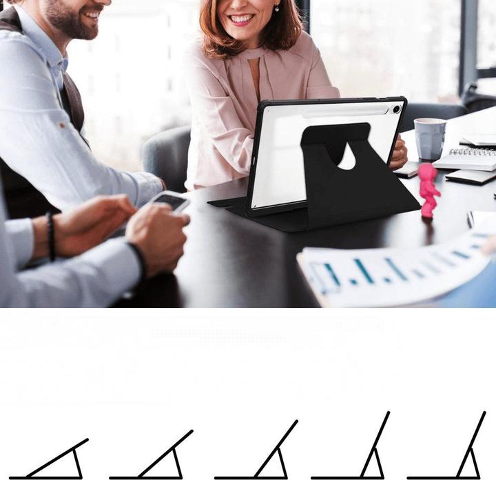 Actual product image Cover-Discount Galaxy Tab S9 FE - 360-degree tablet sleeve black (Galaxy Tab S9 FE)