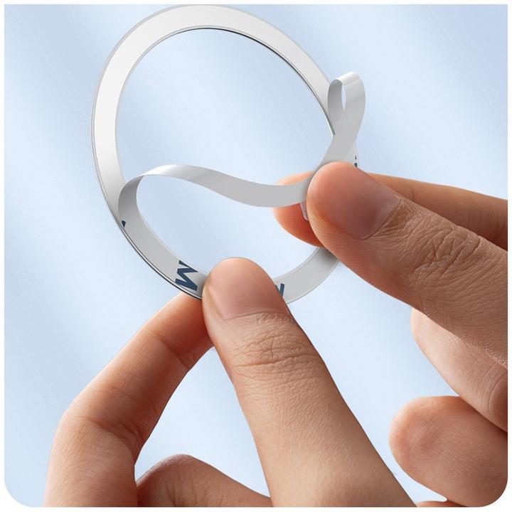 Actual product image Baseus Halo Series Magnetic Metal Ring2pcs/packBlack