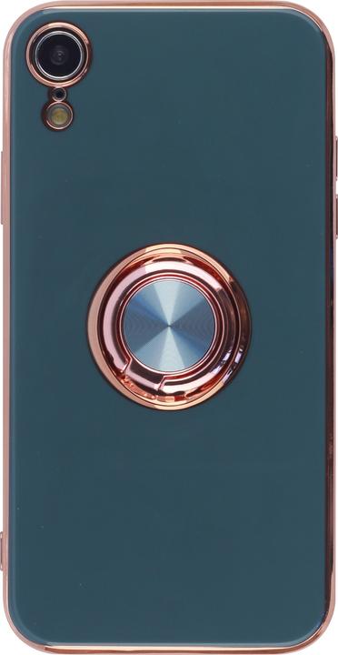 Produktbild PhoneLook Hülle Gummi Bronze mit Ring grau grün (Apple iPhone XR)