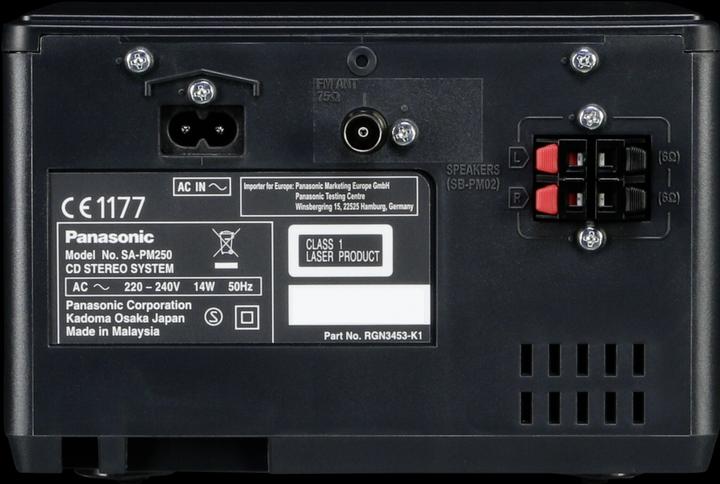 Actual product image Panasonic SC-PM250EG (Bluetooth, CD player, 2x 10 W)
