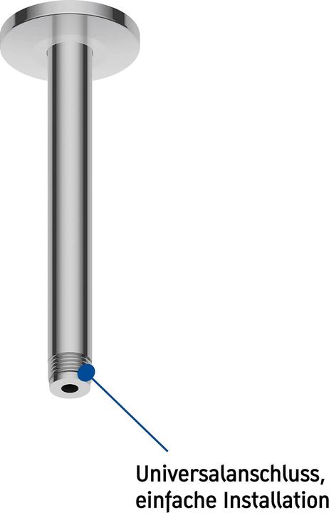 Immagine prodotto Duravit Attacco a soffitto rd Ros 200mm Dimensione dell'attacco DN 15 cromo