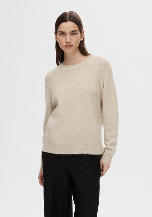 Produktbild Selected Femme Rundhalsausschnitt Woll Pullover (L)