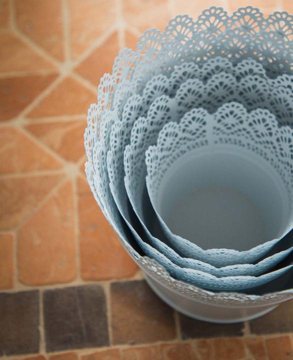 Produktbild Esmée Blumentopf, Übertopf mit Spitzen, Blech (11 cm)