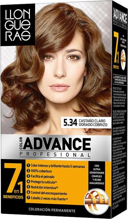 Image du produit Llongueras COLOR ADVANCE #5,34 castaño claro dorado cobrizo (5.34)