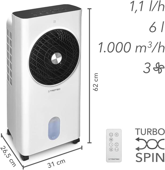 Productafbeelding Trotec Mobiele luchtkoeler PAE 31 (26 m²)