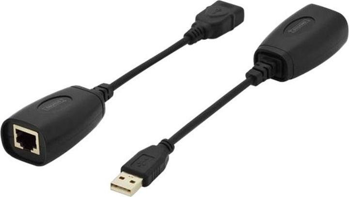 Actual product image Digitus USB Extender for CAT5e CAT6 UTP cable up to 45m (USB, RJ45 (1x))