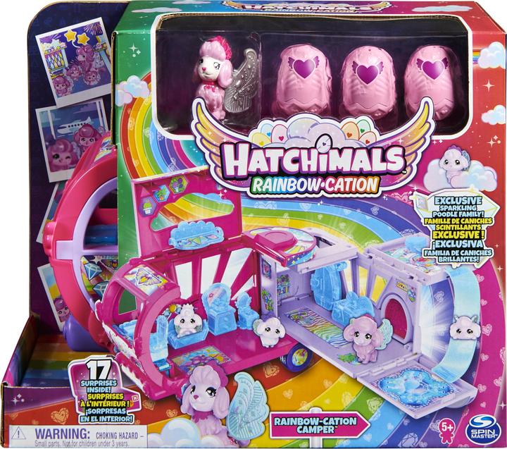 Actual product image Hatchimals Rainbowcation Camper, camper van playset with 6 CollEGGtibles figures and accessories