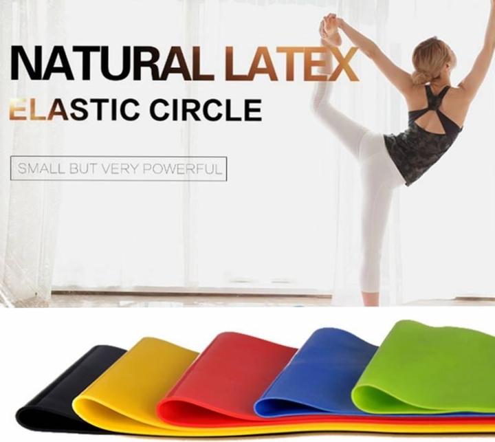 Immagine prodotto PhoneLook Set di bande di resistenza fitness per l'allenamento a casa bande elastiche per l'allenamento 5 (Extra Light, Light, Medio, Strong, Extra strong)