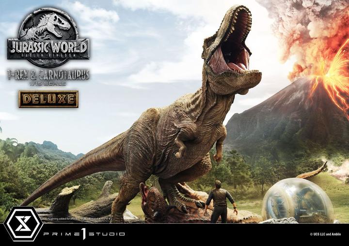 Actual product image Prime 1 Studio Jurassic World: T-Rex & Carnotaurus 1/15 - Deluxe Version
