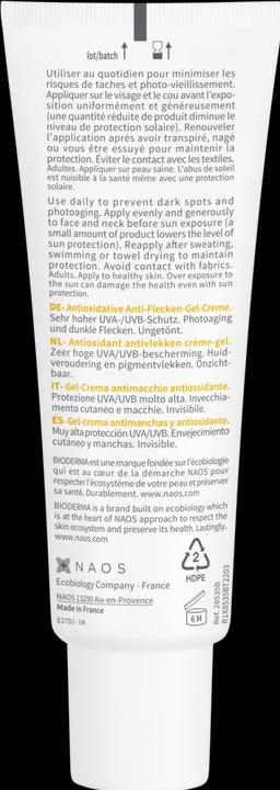Actual product image Bioderma Photoderm Spot-Age SPF50+ (Sun cream face, SPF 50, 40 ml, 58 g)
