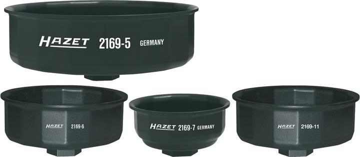 Image du produit HAZET Clé pour filtres à huile 2169-7 ∙ Carré creux 12,5 mm (1/2 pouce) ∙ Profil à 14 pans extérieu…