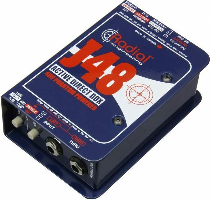 Actual product image Radial J48-MK2 actieve DI box phantom powered (DI box)
