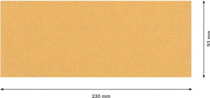 Productafbeelding Bosch Professional Zubehör Expert C470 Schuurpapier zonder gaten voor vlakschuurmachine, 93 x 230 mm, G 100, 10 st. (100)