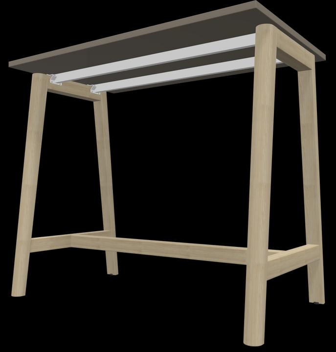 Actual product image Narbutas Nova Wood high table (120 x 70 x 105 cm)