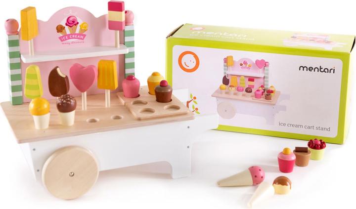 Image du produit Mentari Chariot à glace en bois, 18dlg.
