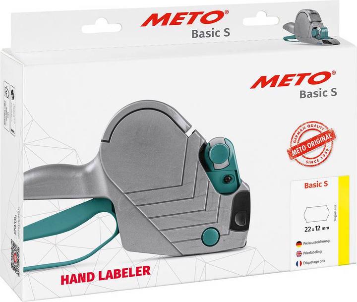 Actual product image METO Price labeler c S Number of print lines: 1