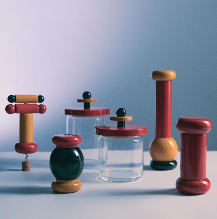 Actual product image Alessi Salt/pepper mill VALUES COLLECTION red (Pepper, Salt)