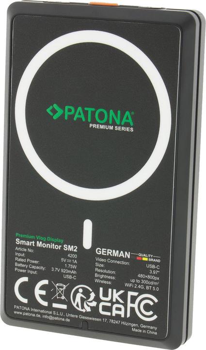 Image du produit Patona Vlog Display Smart Monitor SM2 (3.97")