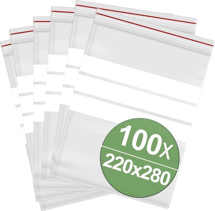 Quadrios Drukverzegelde zak (100 Stuk)