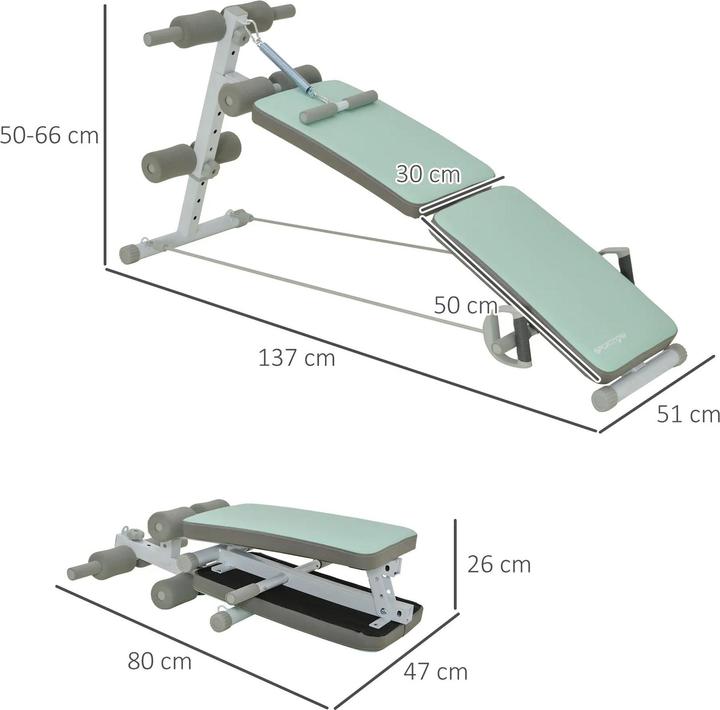 Produktbild SportNow Sit-up-Bank im Klappdesign