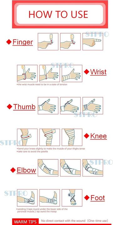 Image du produit ASMI 2 Stück selbsthaftender elastischer Pflasterverband (2 x)