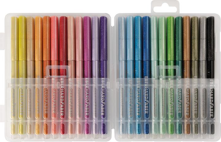 Actual product image EberhardFaber Fibre pen Glitter (Multicoloured, 24 x)