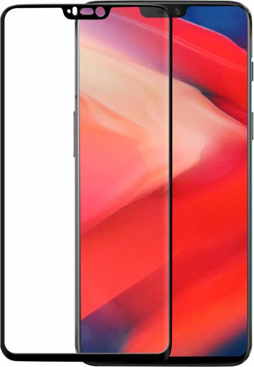 Carl GEAR Haerdet Glas 3D Full Cover Sort (1 Stück, OnePlus 6)