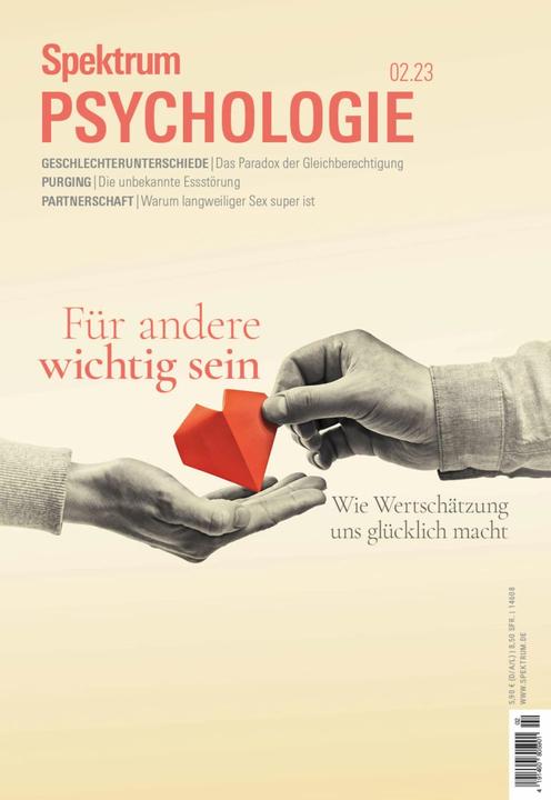 Produktbild Spektrum Psychologie - Wichtig für andere sein (Deutsch, Spektrum der Wissenschaft, 2023)