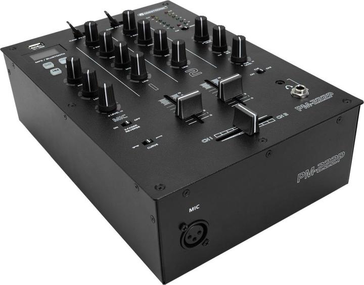 Actual product image Omnitronic PM-222P 2-channel DJ mixer with player (DJ controller)