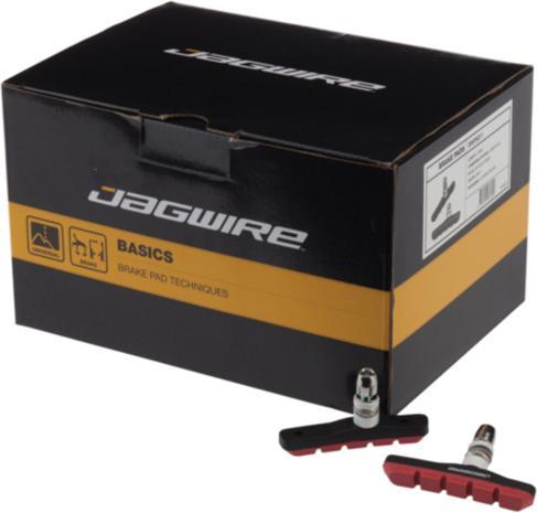 Actual product image Jagwire BWP5008 Mountain Sport Brake Pad, red (50pcs/25pairs)