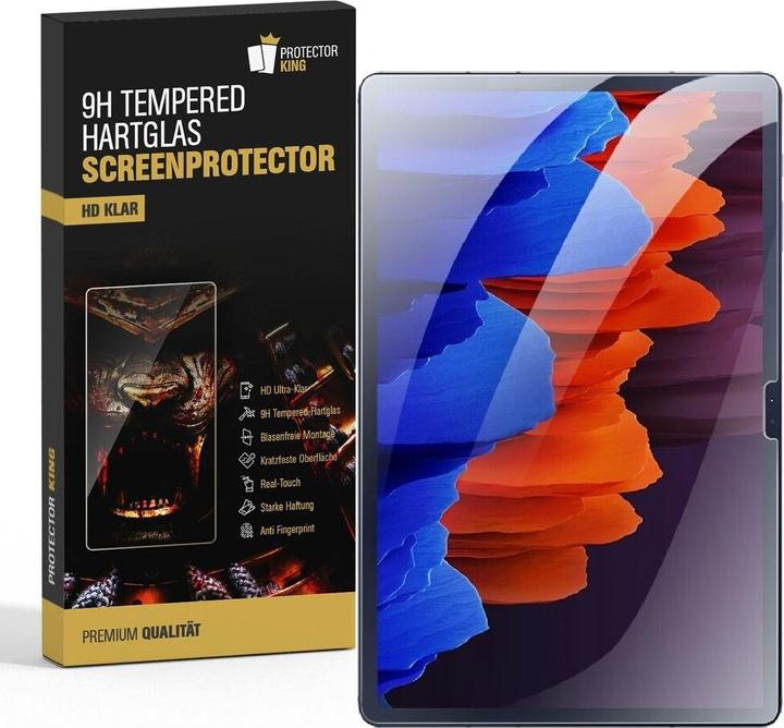 Produktbild Protectorking 2x echtes Tempered 9H Panzerhartglas 3D KLAR (2 Stück, Galaxy Tab S8 Plus)