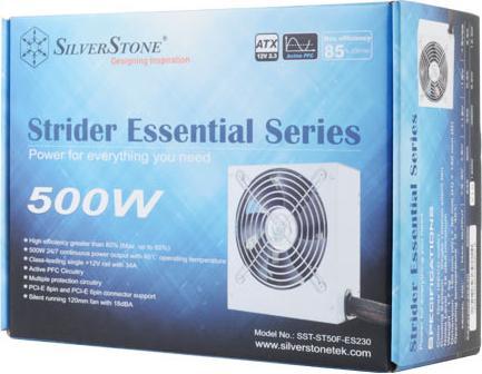 Image du produit Silverstone SST-ST50F-ES230 v2.0 Strider Essential Series - 500 Watt (500 W)