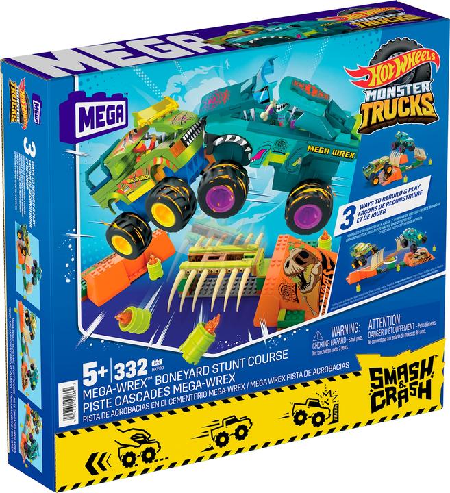 Produktbild Mega Monster Trucks Mega-Wrex Knochen Crash Stuntbahn