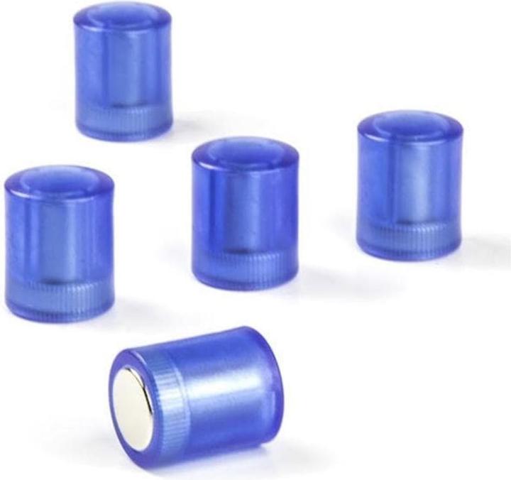 Produktbild Supermagnete Tafelmagnete zylindrisch, blau transparent (5 x)