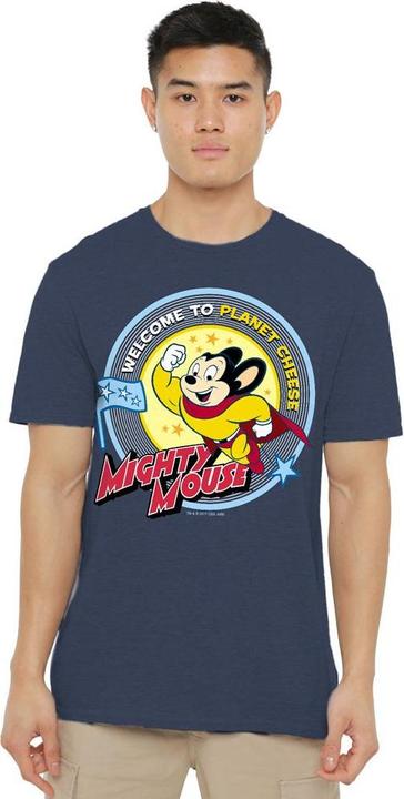 Actual product image Fruit of the Loom Unisex Adult Planet Cheese T-Shirt (M)