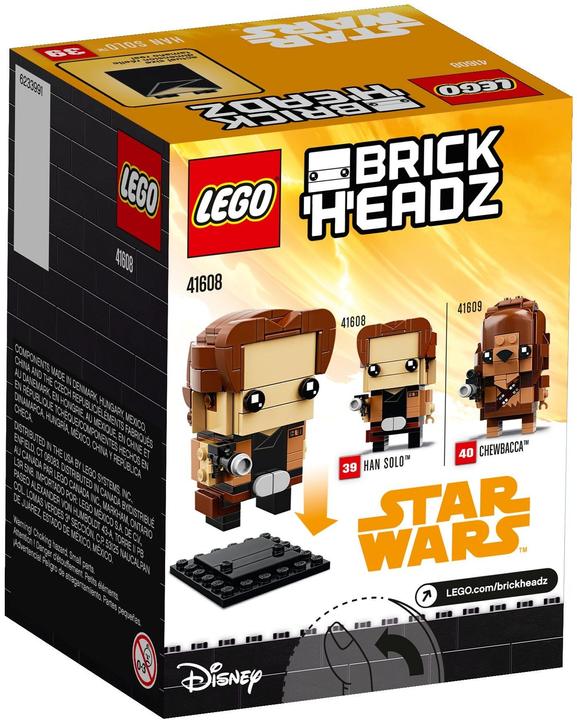 Actual product image LEGO Han Solo (41608, LEGO Brickheadz)