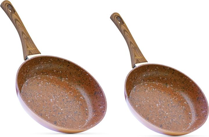 Image du produit Livington Copper & Stone Pan (25 cm, Poêle à frire, Cuivre, Aluminium, Acier)
