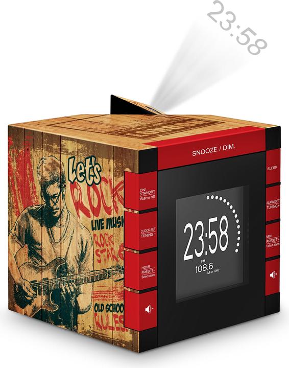 Actual product image Bigben Radio Réveil avec projecteur