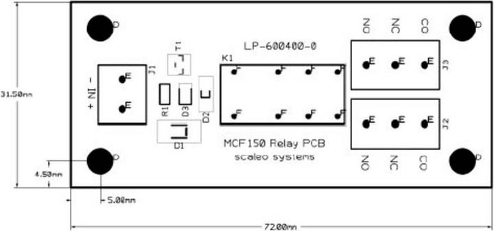 Actual product image Scaleo Systems Relay board 1 pc. VV-600400-0-C 2 changeover contacts