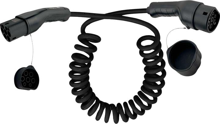 Produktbild InLine EV Spiral-Autoladekabel (Typ 2, 22 kW, 32 A, 7.50 m)