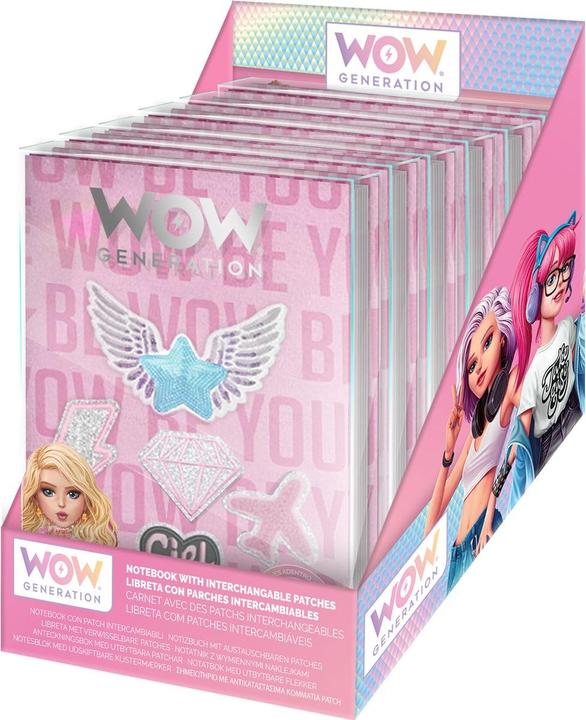 Produktbild Kids Euroswan WOW Notebook mit austauschbaren Patches (Disp.=6) (A5)