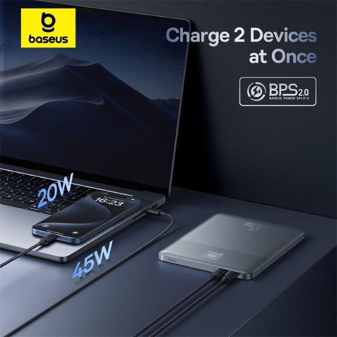 Productafbeelding Baseus Blade2 serie snellaad Powerbank 65W 12000mAh (12000 mAh, 65 W, 65 Wh)