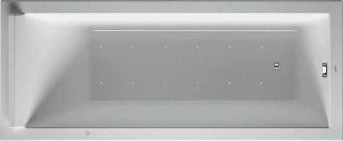Actual product image Duravit Rectangular whirlpool tub STARCK 155 l 1700x700 we 1 RS Air-System (155 l, 170 cm, 70 cm)