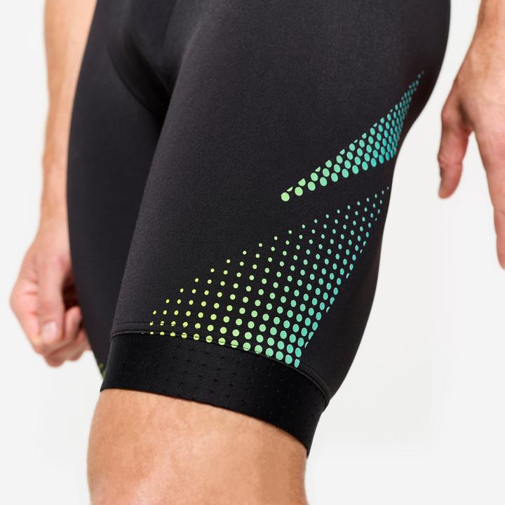 Image du produit Nabaiji Maillot de bain jammer natation Homme - 500 Fiti noir jaune (46)
