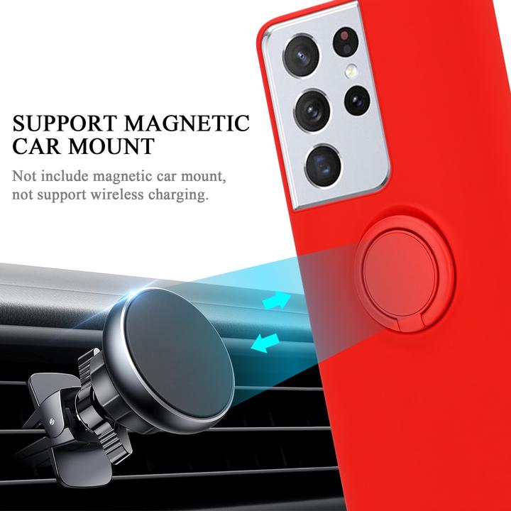 Image du produit Cadorabo TPU Liquid Ring Silicone Case Cover (Samsung Galaxy S22 Ultra)
