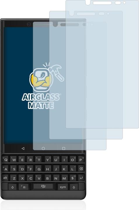 Produktbild BROTECT AirGlass Panzerglasfolie Matt (3 Stück, Blackberry KEY2)